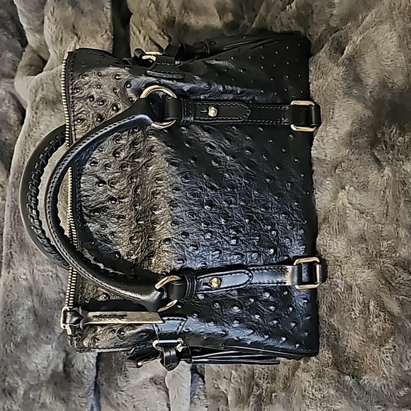 Dooney & Bourke Ostrich Mini Satchel with Wallet - Picture 2 of 9